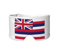 Kühlende Schlafmaske mit Hawaii-Flagge, zum Schlafen in völliger Dunkelheit, weiche Schlafmaske, Geschenke für Männer und Frauen
