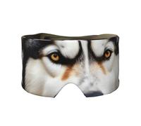 Kühlende Schlafmaske mit niedlichem Husky-Aufdruck, zum Schlafen in völliger Dunkelheit, weiche Schlafmaske, Geschenk für Männer und Frauen