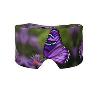 Kühlende Schlafmaske mit niedlichem Schmetterlings-Aufdruck, zum Schlafen in völliger Dunkelheit, weiche Schlafmaske, Geschenk für Männer und Frauen