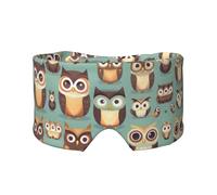 Kühlende Schlafmaske mit Tiermotiven und Eulen, niedlicher Druck, zum Schlafen in völliger Dunkelheit, weiche Schlafmaske, Geschenke für Männer und Frauen