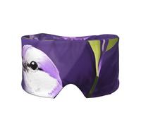 Kühlende Schlafmaske mit Vogel in violettem Lavendel, Blumendruck, zum Schlafen in völliger Dunkelheit, weiche Schlafmaske, Geschenke für Männer und Frauen