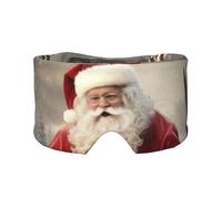 Kühlende Schlafmaske mit Weihnachtsmann-Aufdruck, zum Schlafen in völliger Dunkelheit, weiche Schlafmaske, Geschenke für Männer und Frauen