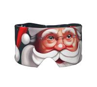 Kühlende Schlafmaske mit Weihnachtsmann-Motiv, zum Schlafen in völliger Dunkelheit, weiche Schlafmaske, Geschenke für Männer und Frauen