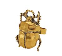 Künstlerische Skarabäus-Ringe, stabile Metallverarbeitung, trendig, Unisex, modisch, Statement, einzigartiger Skarabäus-Schmuck, coole Tierringe, One Size, Wie beschrieben, Wie beschrieben