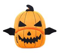 Kürbis Kinderrucksack,Halloween Deko Kindergartentasche Süße Kindergartenrucksack Mini Backpack für 2-5 Jährige Kindergarten Junge und Mädchen
