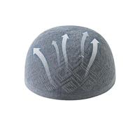 Kufi Hat, Elastic Breathable Stretchable, 22.83inch Embroidery Cap with Handy Fit, Crochet Skull Beanie with Soft Style, Comfort Helper Reliable Look, Home Accessories for Dad Husband Son & Families