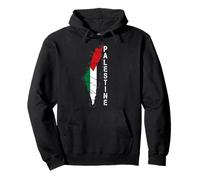 Kufiya Palästina Keffiyeh Flagge, Palästinensisches Kartenmuster Pullover Hoodie