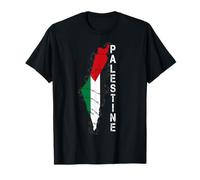 Kufiya Palästina Keffiyeh Flagge, Palästinensisches Kartenmuster T-Shirt