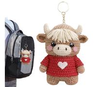 Kuh Tasche Charm - Niedliche Romantische Paar Dekorationen,Western Schlüsselanhänger - Ideal Als Souvenir Für Schulkinder Erwachsene Weihnachtsgeschenk Geburtstagsfeier Party Füllschrank, A, verwijzen