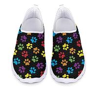 Kuiaobaty Bunte Tiere Pfoten Turnschuhe Atmungsaktive Mesh Loafer Leichte Laufschuhe Lässige Turnschuhe Tennisschuh