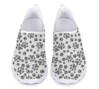 Kuiaobaty Damen-Sneaker zum Reinschlüpfen, atmungsaktiv, rutschfest, Schmetterlings-Pfoten, flache Loafer, Netz-Schuhe, Pfoten, 38 EU