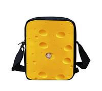 Kuiaobaty Damen-Umhängetasche, Handy-Umhängetasche, mit verstellbarem Riemen, lässig, kleine Kuriertasche für Mädchen, Cheese Pattern