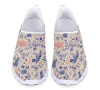 Kuiaobaty Damen-Wanderschuhe, Schlupfschuhe, Totenkopf, Schmetterling, Katzen-Druck, Mädchen, Sneaker, bequem, leicht, Sneaker, Netz-Arbeitsschuhe, 40.5 EU