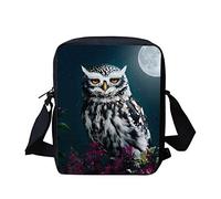 Kuiaobaty Frauen Kleine Crossbody Tasche Handytasche Kleine Messenger Bag für Schule Junge Mädchen Schulterhandtaschen, eule