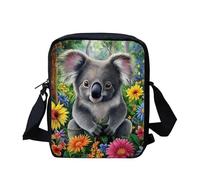 Kuiaobaty Kleine Umhängetasche für Damen, Handytasche, Kuriertasche für Schule, Jungen, Mädchen, Schulterhandtaschen, Forest Koala