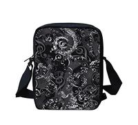 Kuiaobaty Kleine Umhängetasche für Jungen und Mädchen, kleine Schultertasche, Damen, Crossbody-Handytasche, lässige Messenger Bag, Musiknoten Swirl
