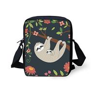 Kuiaobaty Kleine Umhängetasche für Jungen und Mädchen, kleine Schultertasche, Handtasche, Umhängetasche, Handytasche, lässige Kuriertasche, Mama und Baby Faultier