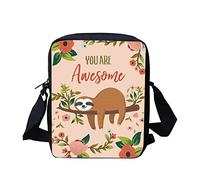 Kuiaobaty Umhängetasche für Damen, kleine Kuriertasche für Mädchen, Teenager, Handytasche, Damen, mit Riemen, Schultertasche, Faultier Pink