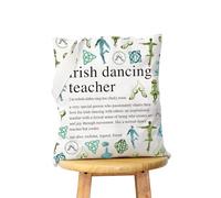 KUIYAI Einkaufstasche aus Segeltuch, Motiv: Irish Dancer, Irischer Tanztrainer, inspiriert vom Irish Dance Team, Irish Dancing Teacher, middle