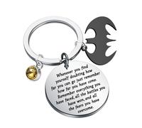 KUIYAI Superhelden-inspirierter Schlüsselanhänger, Film-inspiriertes Geschenk, Fledermaus-Fan, Geschenk, Fledermaus-Film-inspiriertes Geschenk, Whenever Bat, S
