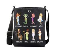 KUIYAI Umhängetasche mit antiker Göttin, Aphrodite, Athene, Zirkus, Hera, Odysseus, Musikgeschenk, griechische Mythologie, Goddessxkuk, SMALL