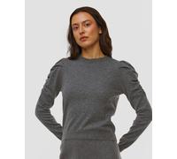 Kujten Naoto Round Neck Kaschmirpullover Für Damen In Grau F4376-1300 Grau L;M