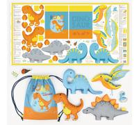 Kullaloo Cut & Sew Panel "DINO FRIENDS" (80 x 155 cm)