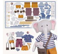 Kullaloo Cut & Sew Panel "DRESS ME BESTIE" EDDY ELEFANT (80 x 155 cm)