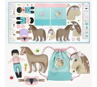 Kullaloo Cut & Sew Panel "HORSE LOVE" (80 x 155 cm)