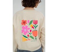 Kultgut Artdesign - Biofair- Kuscheliger Sweatpullover / Let the flowers shine Natur XS