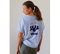 Kultgut Artdesign Biofair - Oversize Shirt/ SeaSoul flieder XS