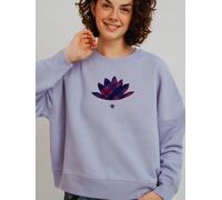 Kultgut Artdesign - Biofair- Pulloversweater im Boxistyle / Namaste lila L