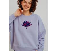 Kultgut Artdesign - Biofair- Pulloversweater im Boxistyle / Namaste lila XL
