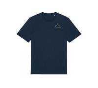 Kultgut Artdesign - Biofair - Vegan Klassik Shirt /Little Faded Mountain dunkelblau L