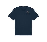 Kultgut Artdesign - Biofair - Vegan Klassik Shirt /Little Faded Mountain dunkelblau M