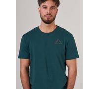 Kultgut Artdesign - Biofair - Vegan Klassik Shirt /Little Faded Mountain dunkelgrün XS