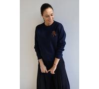 Kultgut Kuschelig weicher Sweatpullover/ Tree dunkelblau L