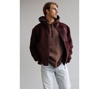 Kultgut PRE-Order- New Recycling Generation - Kuschelige Sherpa Fleecejacke / With Love dunkelrot XS