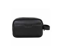 AX ARMANI EXCHANGE Herren Kulturbeutel - Alex Beauty, Waschtasche, Lederimitat, 15x22x7cm (HxBxT) Schwarz One Size