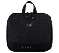 bugatti Universum Kulturtasche und extra Kosmetiktasche aus Polyester/Tarpaulin Urlaub, schwarz