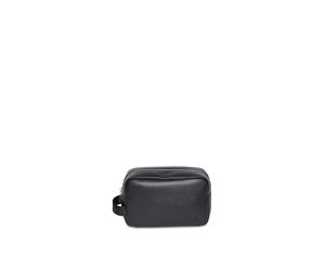 Kulturbeutel CALVIN KLEIN "CARGO DOPP KIT", Gr. B/H/T: 20cm x 14cm x 8cm, schwarz, Lederimitat, Strukturmuster, unifarben, Taschen Kulturbeutel, Unisex Minibag mit CK-Schriftzug auf der Trageschlaufe