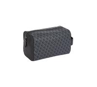 Kulturbeutel CALVIN KLEIN JEANS "AOP TEXTURED DOPP KIT", Damen, Gr. B/H/T: 18cm x 14cm x 13cm, schwarz, Lederimitat, Taschen Kulturbeutel, Schminktasche, Kosmetiktasche, Essential Bag mit CK Muster (6