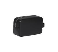 Kulturbeutel CALVIN KLEIN "RAISED DOPP KIT", Gr. B/H/T: 20cm x 13cm x 8cm, schwarz, Lederimitat, unifarben, Taschen Kulturbeutel, Unisex Kosmetiktasche, Minibag mit Handschlaufe (57943956-0) schwarz