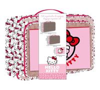 Kulturbeutel für Reisen, Set Hello Kitty, Make-up-Set mit Kawaii-Design für Mädchen und Frauen