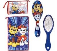 ARTESANÍA CERDÁ, S.L. Kulturbeutel Paw Patrol – transparent, mit Kamm, Handtuch & Tasche, Rot/Blau