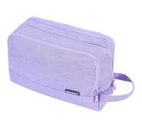 Kulturbeutel Herren Damen Reisezubehör Kosmetiktasche Denim Pure Lila