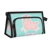 Kulturbeutel mit niedlichem Einhorn-Llama-Alpaka-Motiv, für Damen, Herren, Mädchen, Jungen, multifunktionale Make-up-Tasche, Kosmetik-Organizer, Duschtasche, farbe, M, Taschen-Organizer