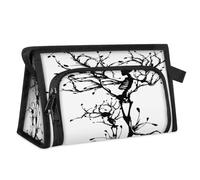 Kulturbeutel mit Totenkopf-Baum, für Damen, Herren, Mädchen, Jungen, Totenkopf, schwarz, multifunktional, Make-up-Tasche, Kosmetik-Organizer, Duschtasche, farbe, M, Taschen-Organizer