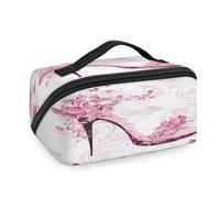 Kulturbeutel, Motiv: Blumen und Schmetterlinge, High Heels, Reise-Make-up-Tasche für Damen, Herren, Mädchen, Jungen, Kulturbeutel, tragbar, Kosmetik, Toilettenartikel, Organizer, Duschtasche