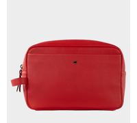 Kulturbeutel rot Unisex - Leder - Made in Germany